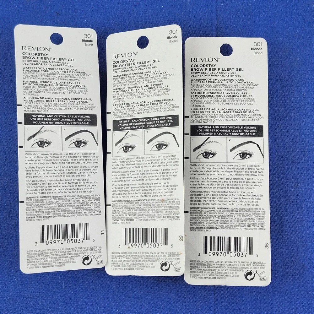 3x NEW‎ Revlon ColorStay Eyebrow Mascara Blonde 301